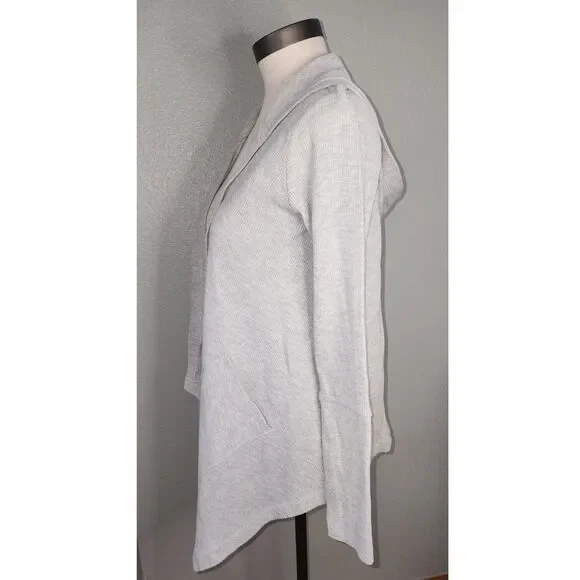 Retro-ology Women's Grey Hooded Cardigan Size M - Picture 3 of 7